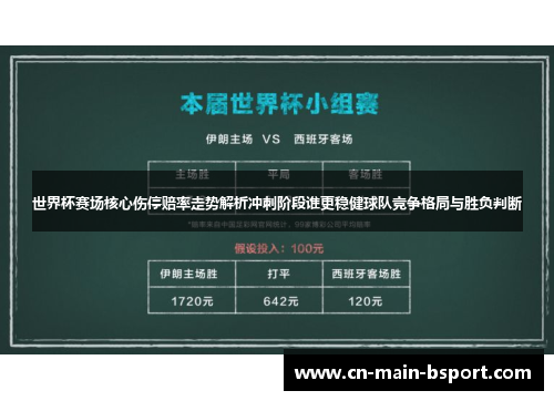 世界杯赛场核心伤停赔率走势解析冲刺阶段谁更稳健球队竞争格局与胜负判断 世界杯赛场核心伤停赔率走势解析冲刺阶段谁更稳健球队竞争格局与胜负判断